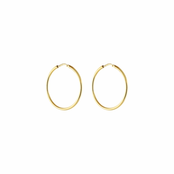Letters Small Hoop Ear Gold -CU Jewellery - Snabb frakt & paketinslagning - Nordicspectra.se