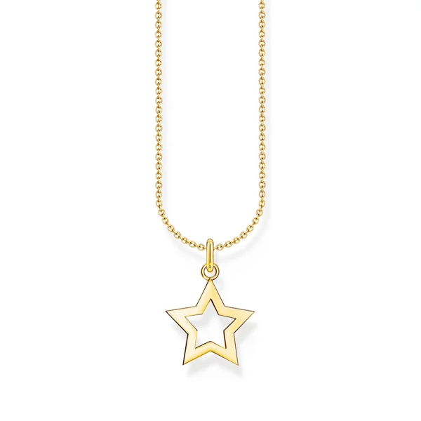 Halsband med Stjärna Guld - Thomas Sabo - Snabb leverans & paketinslagning - Nordic Spectra