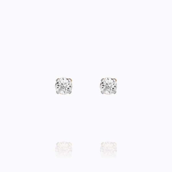 Mini Stud Earrings Rhodium Crystal - Caroline Svedbom - Snabb frakt & paketinslagning - Nordicspectra.se