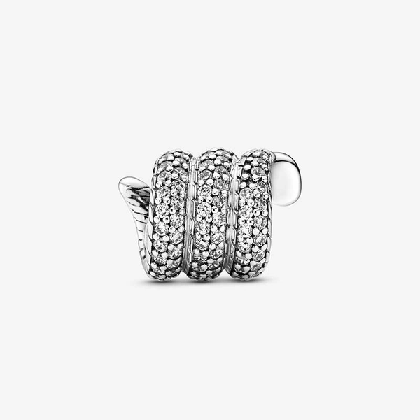 Funkelnde, zusammengerollte Schlange Charm von PANDORA, Schneller Versand - Nordicspectra.de