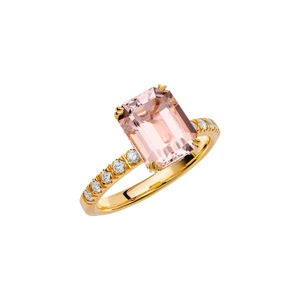 Fairytale 14 Morganite Gold - Wedding & engagement rings - Schalins - Scandinavian design - Nordic Spectra