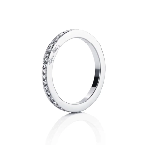Stars & Signature Thin Ring i vitguld med 44 briljantslipade diamanter