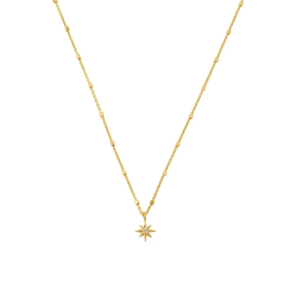 North Star Necklace Gold - Syster P - Snabb leverans & Gratis paketinslagning - Nordic Spectra