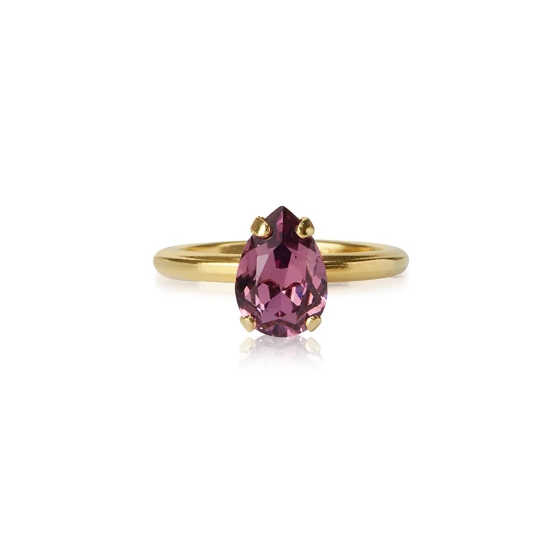 Caroline Svedbom - Petite Drop Ring Gold iris