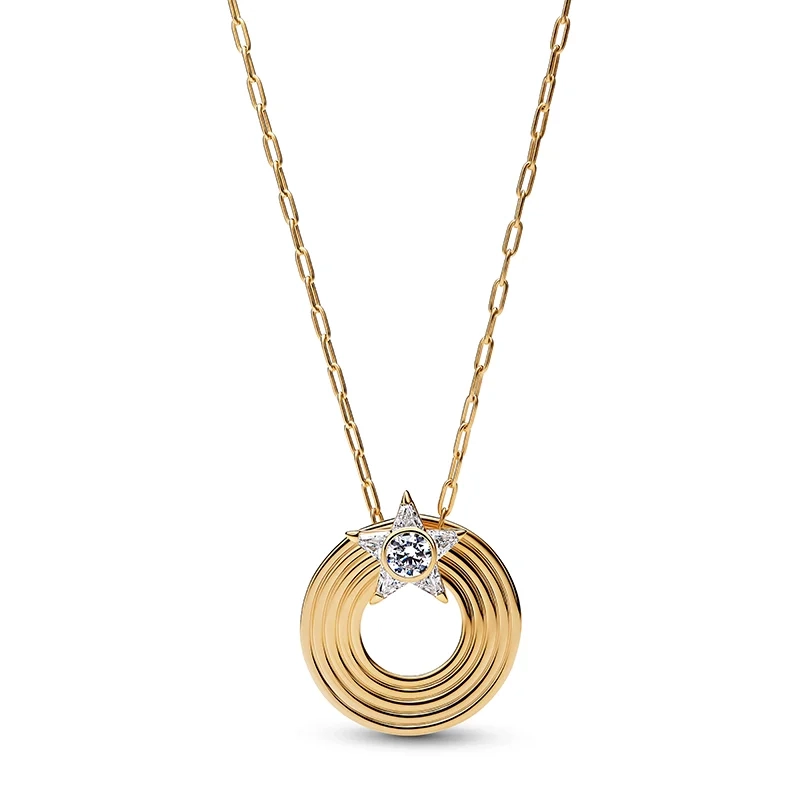 PANDORA - Gnistrande Stjärnfall Halsband Guld
