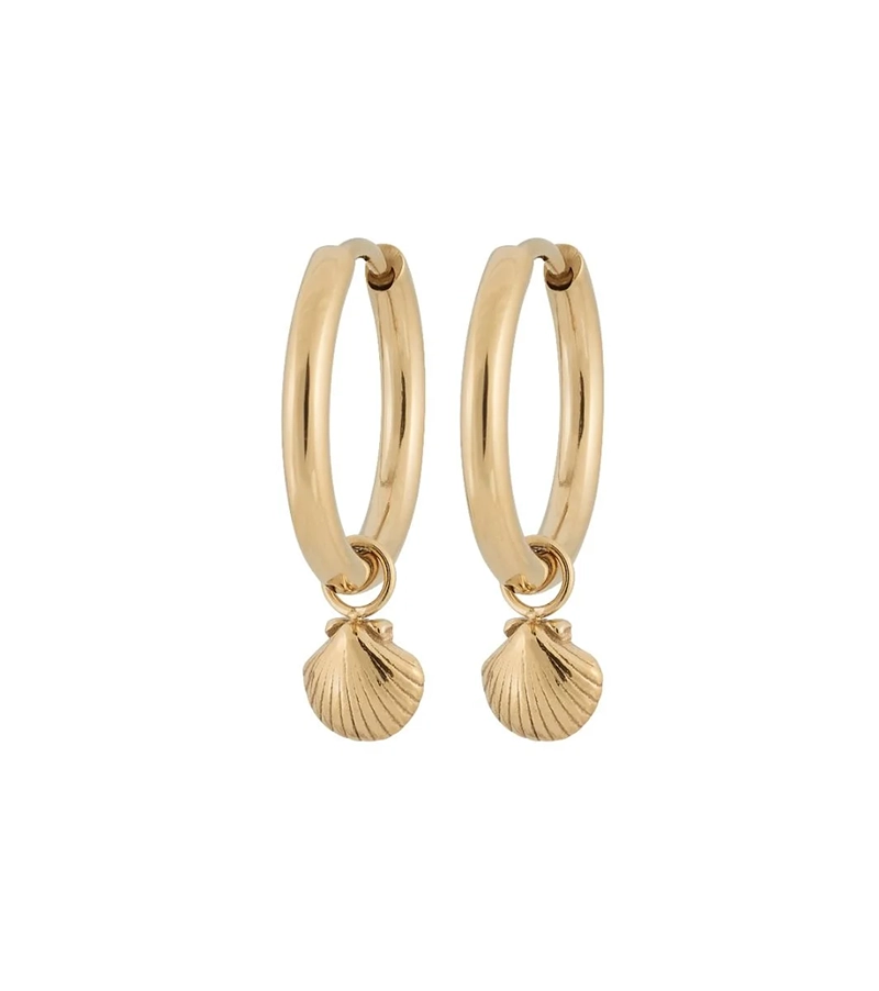 Beachcomber Shell Hoops Gold - Edblad - Snabb frakt & paketinslagning - Nordic Spectra