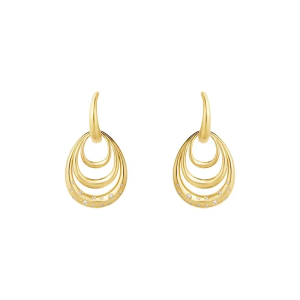 Offspring Dubbla Örhängen i 18K guld med diamanter