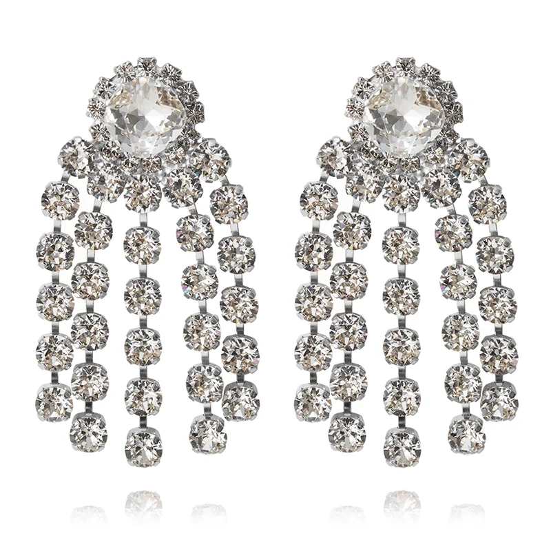Caroline Svedbom - Rafaela Earrings Rhodium Crystal