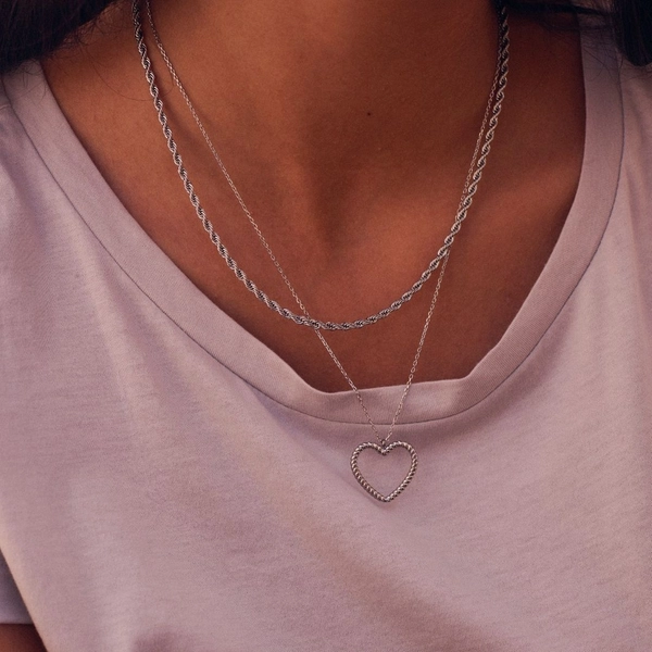 Rope Chain Necklace Steel - Edblad - Snabb frakt & paketinslagning - Nordicspectra.se