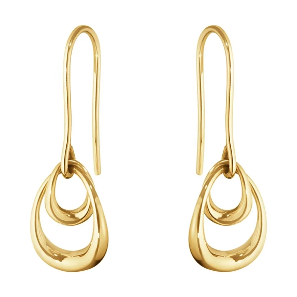 Offspring Hook Earrings Gold - Georg Jensen - Designschmuck mit schnellen und sicheren Lieferungen