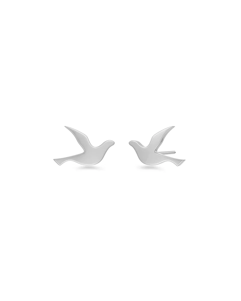 Dove Studs Small Silver