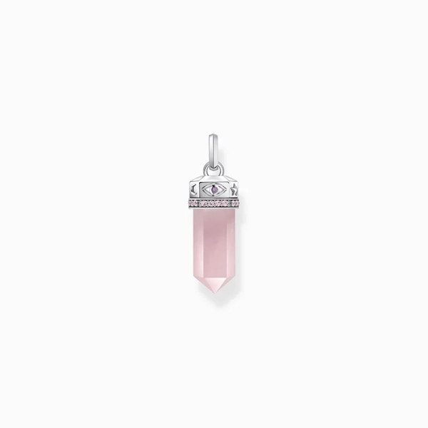 Kettenanhänger mit Rosenquarz-Kristall Silber - Thomas Sabo - Nordic Spectra