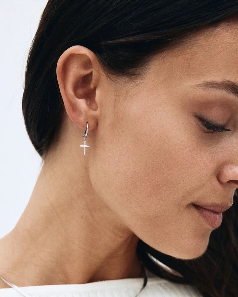 Spirit Cross Hoops i stål