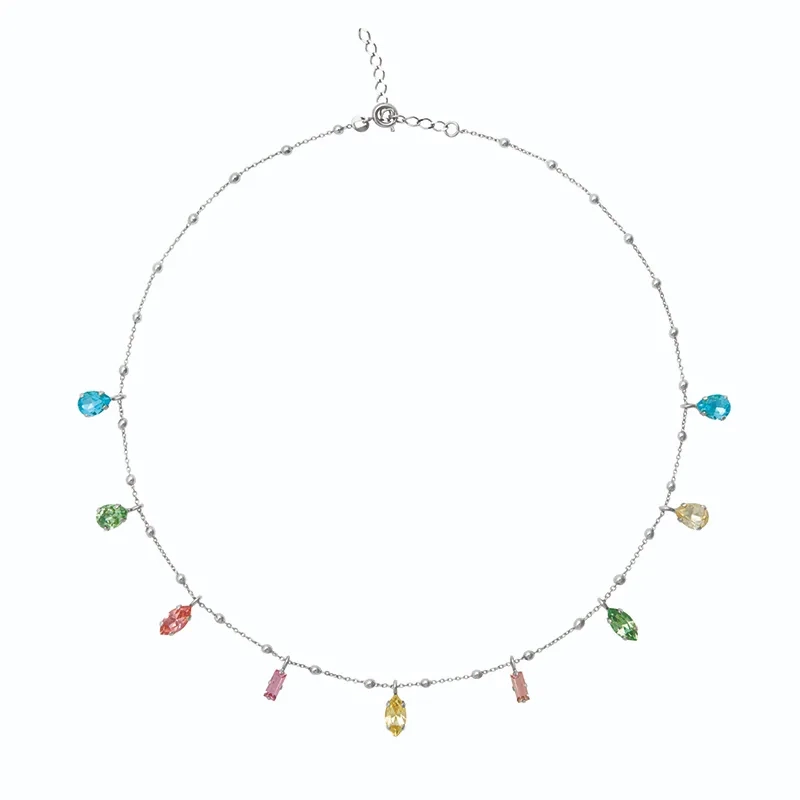 Caroline Svedbom - Gisela Necklace Rhodium Dreamscape Combo