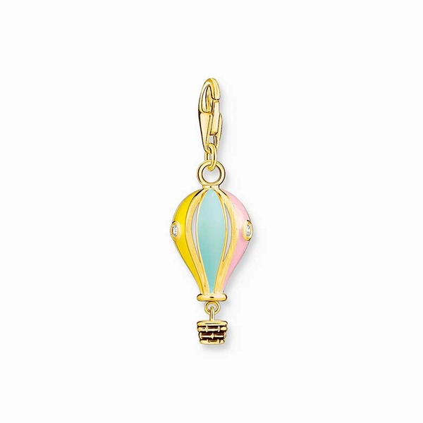 Charm pendant colourful hot air balloon gold plated - Thomas Sabo - Suuri valikoima & ilmainen lahjapaketointi - Nordicspectra.fi