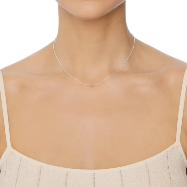 Presentset med halsband och creoler med stjärnhängen i sterlingsilver