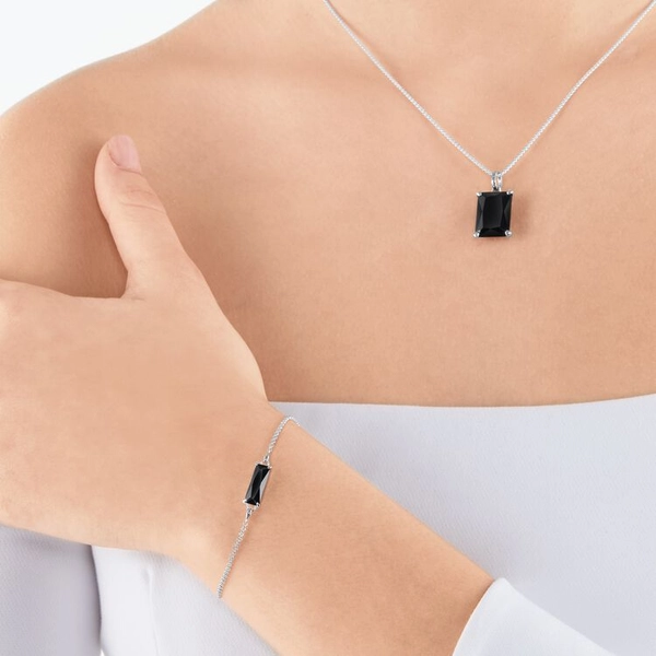 Armband Mit Schwarzer Stein Silber von Thomas Sabo, Schneller Versand - Nordicspectra.de