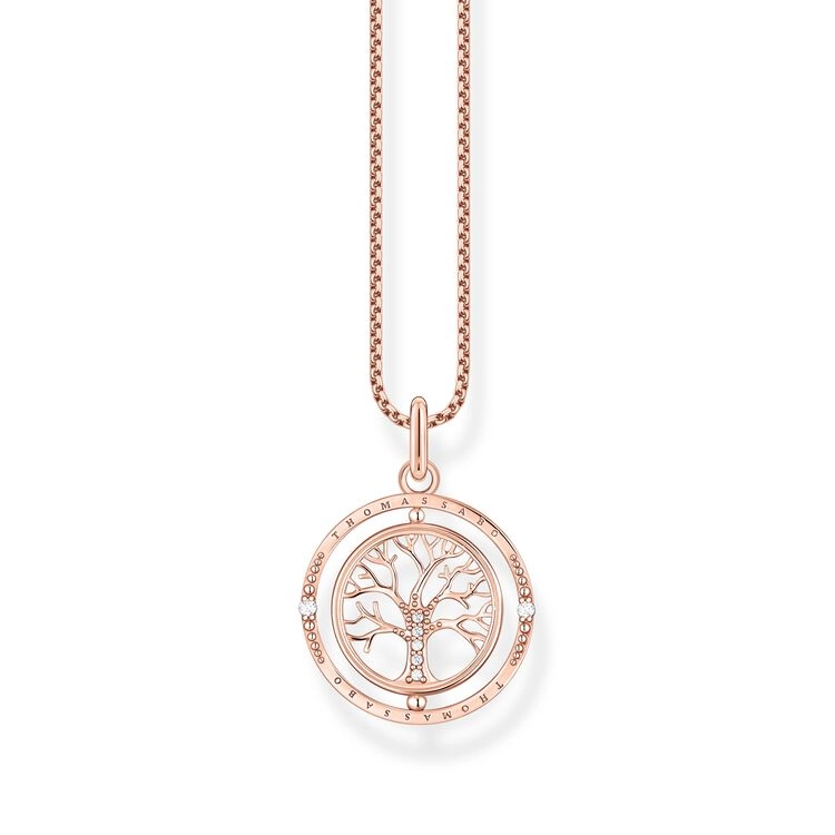 Thomas Sabo - Halsband Snurrande Tree Of Love Ros&eacute;