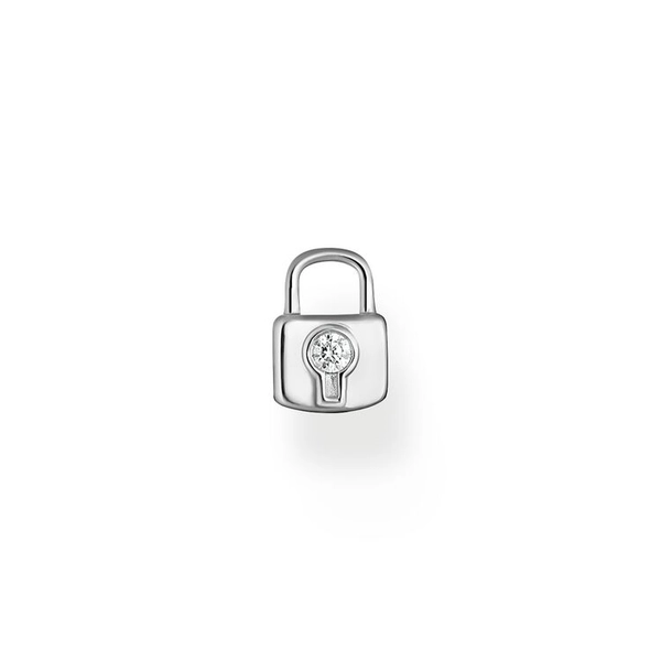 Einzel Ohrstecker Schloss Silber von Thomas Sabo, Schneller Versand - Nordicspectra.de