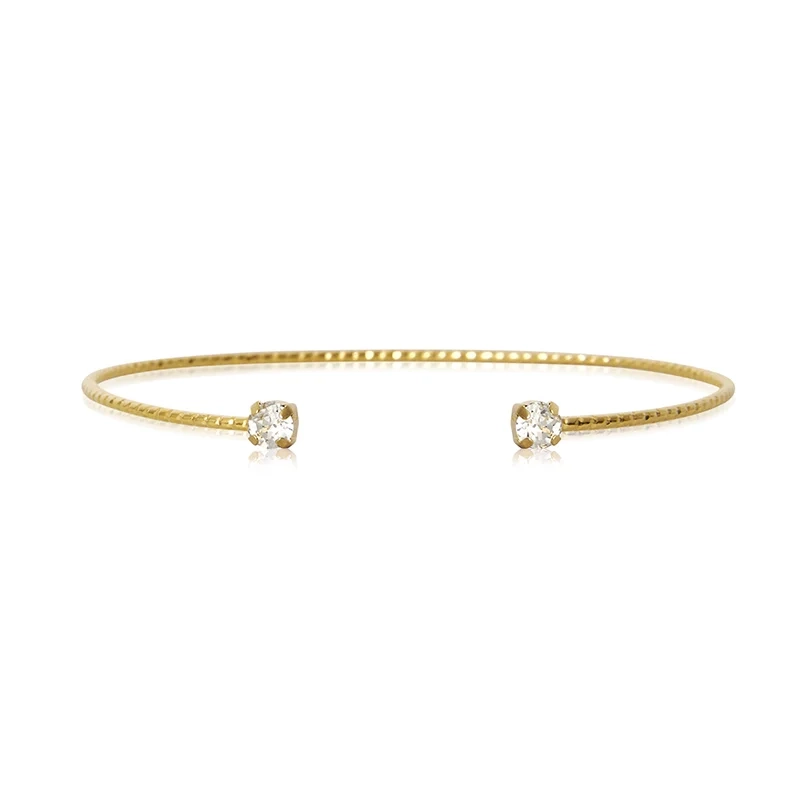 Caroline Svedbom - Evita Stud Bracelet Gold Crystal