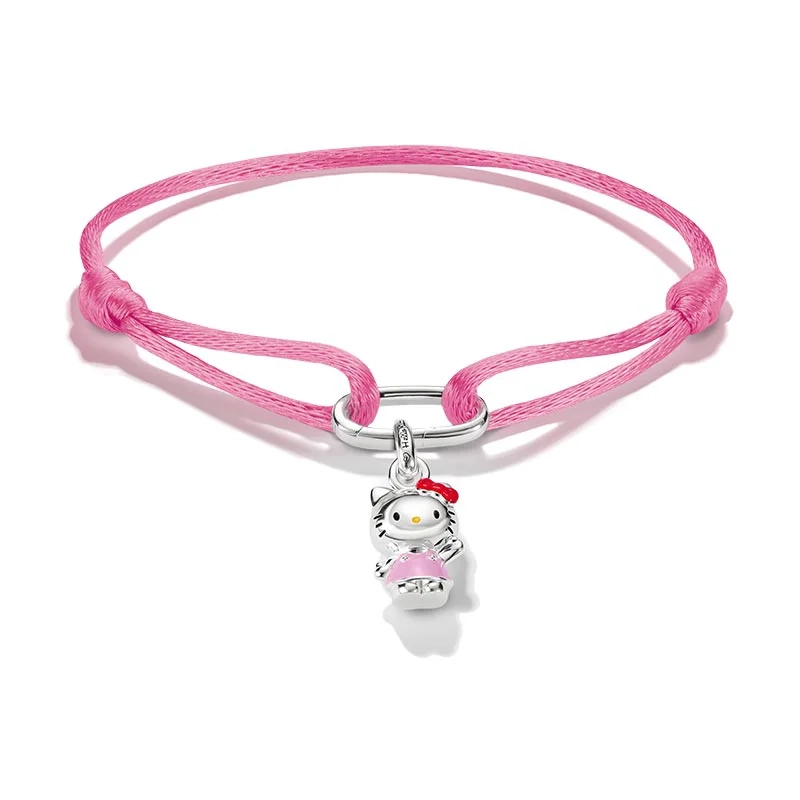 Thomas Sabo - Hello Kitty Textilarmband Rosa
