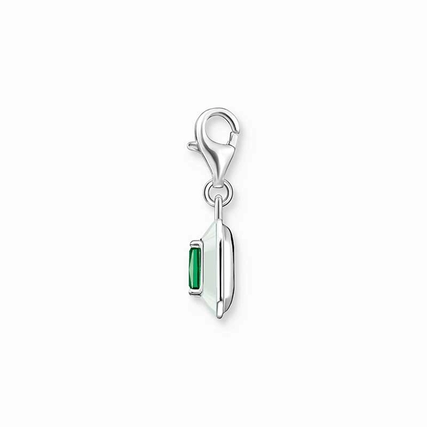 Charm pendant green stone silver - Thomas Sabo - Suuri valikoima & ilmainen lahjapaketointi - Nordicspectra.fi