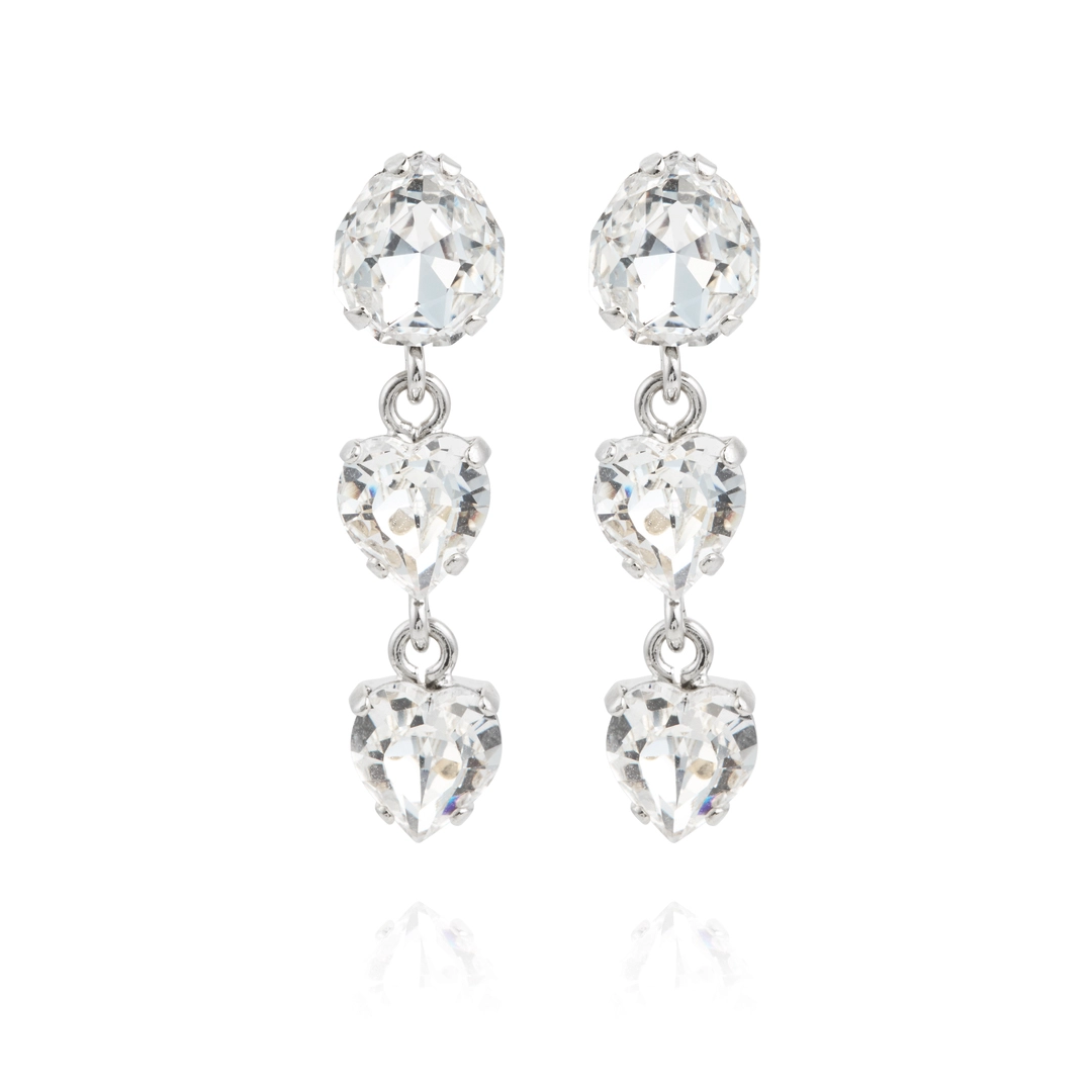 Caroline Svedbom - Love Edit Earrings Rhodium Crystal