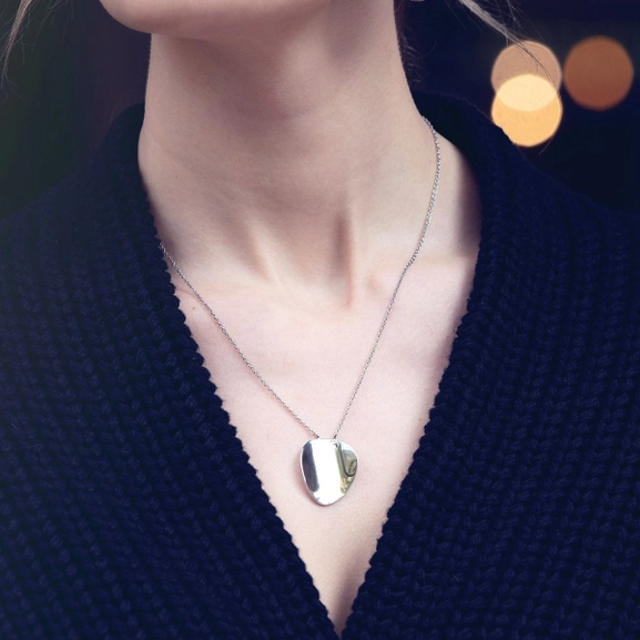 Pebble Necklace Short Steel - Edblad - Snabb frakt & paketinslagning - Nordicspectra.se