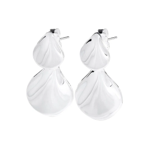 Hortensia Earrings från Drakenberg Sjölin i polerat silver