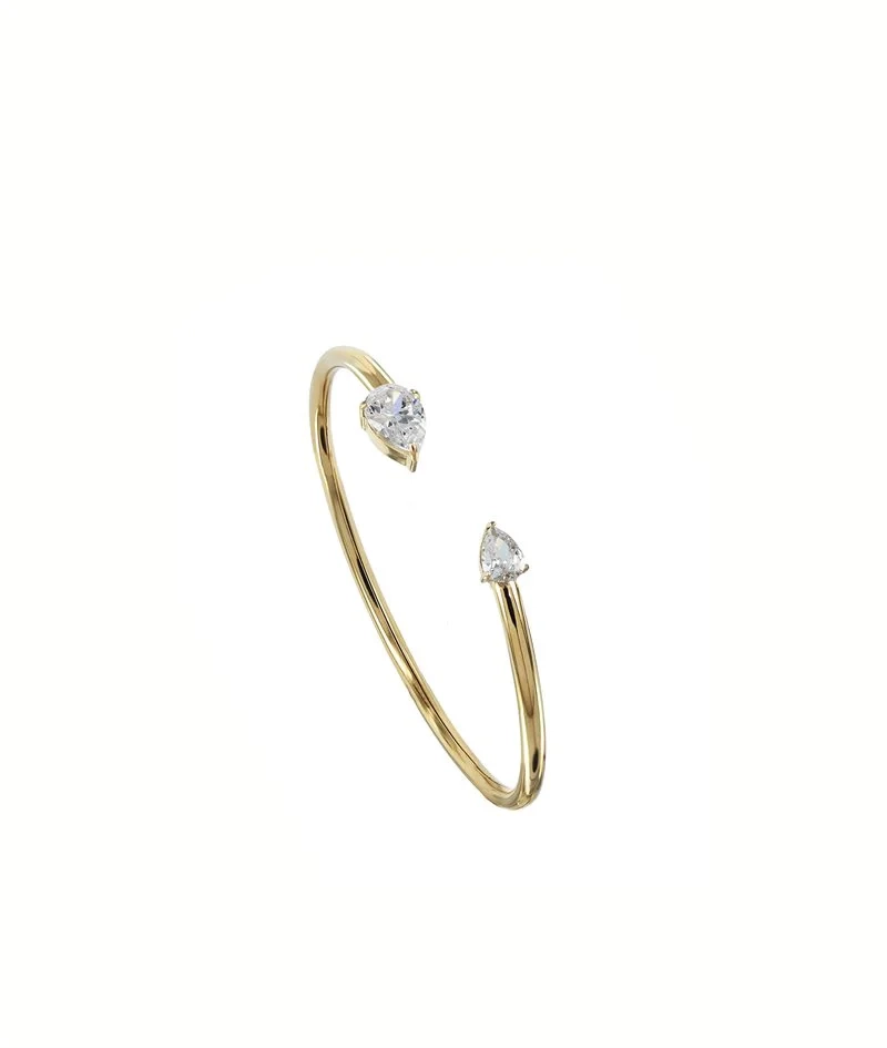 Astrid & Agnes - DROP Crystal Ring Guld