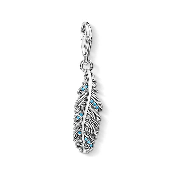 Charm-Anhänger Feder Türkis von Thomas Sabo, Schneller Versand - Nordicspectra.de