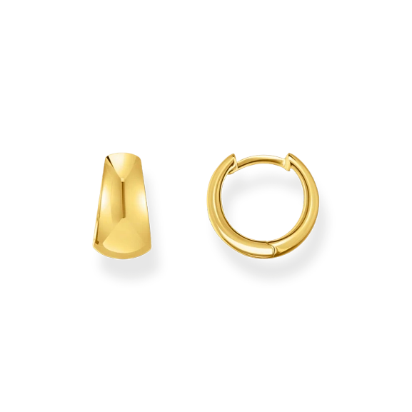 Klassiska Trapets Chuncky Örhängen Guld - Thomas Sabo - Snabb leverans & paketinslagning - Nordic Spectra