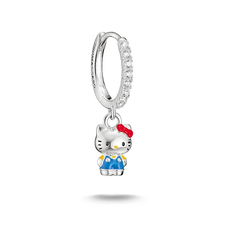 Thomas Sabo - Hello Kitty Glittrande Blå Creol