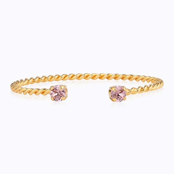 Mini Twisted Bracelet Gold Light Amethyst - Caroline Svedbom - Snabb frakt & paketinslagning - Nordicspectra.se