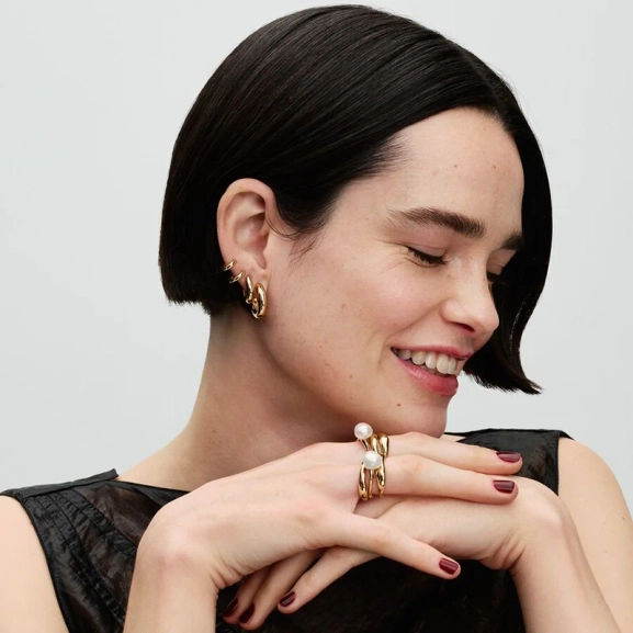 Runde Ohrringe - PANDORA - Nordic Spectra