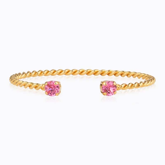 Mini Twisted Bracelet Gold Rose - Caroline Svedbom - Snabb frakt & paketinslagning - Nordicspectra.se