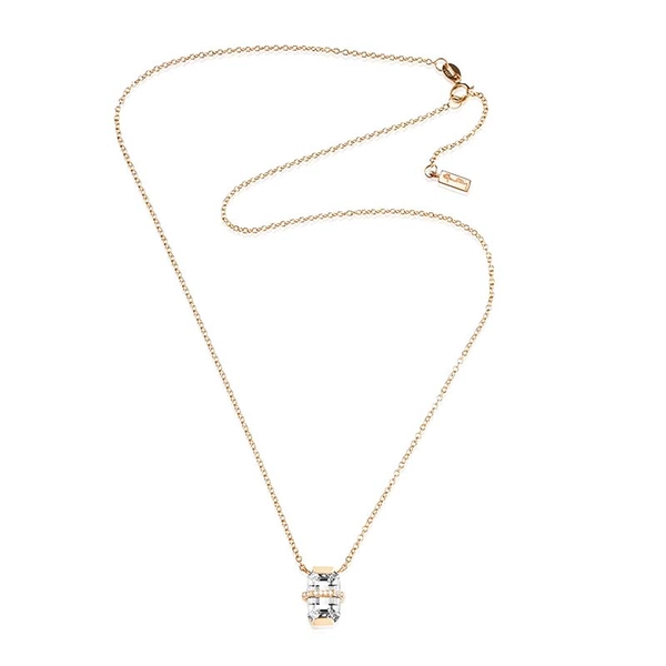Little Bend Over Necklace - Crystal Quartz Gold von Efva Attling, Schneller Versand - Nordicspectra.de