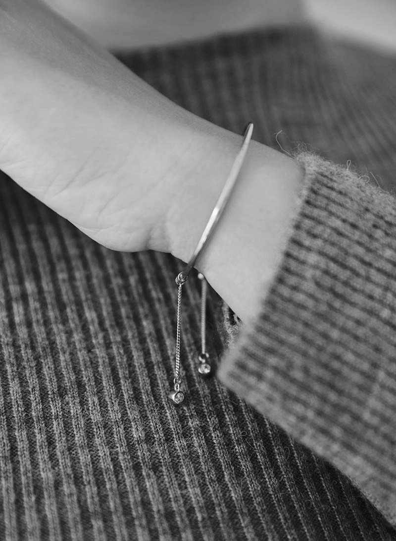 Brilliant Bangle Bracelet Double Silver -CU Jewellery - Snabb frakt & paketinslagning - Nordicspectra.se