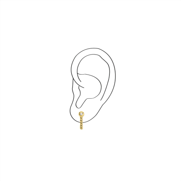 Einzel Ohrklemme Kugeln Gold von Thomas Sabo, Schneller Versand - Nordicspectra.de