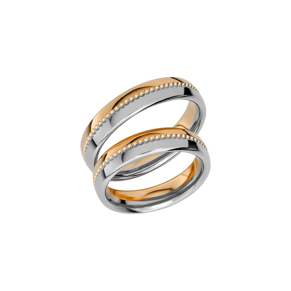 Reflection 13 Gold/White Gold - Wedding & engagement rings - Schalins - Scandinavian design - Nordic Spectra