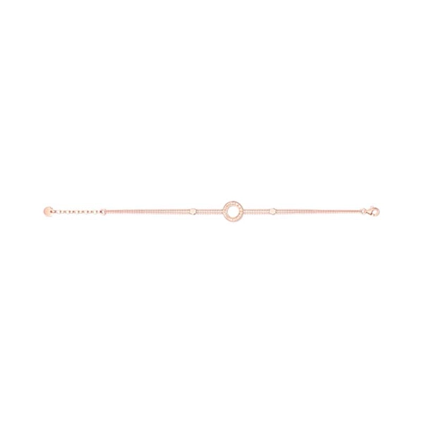 Armband Kreis mit weißen Steinen verroségoldet von Thomas Sabo, Schneller Versand - Nordicspectra.de