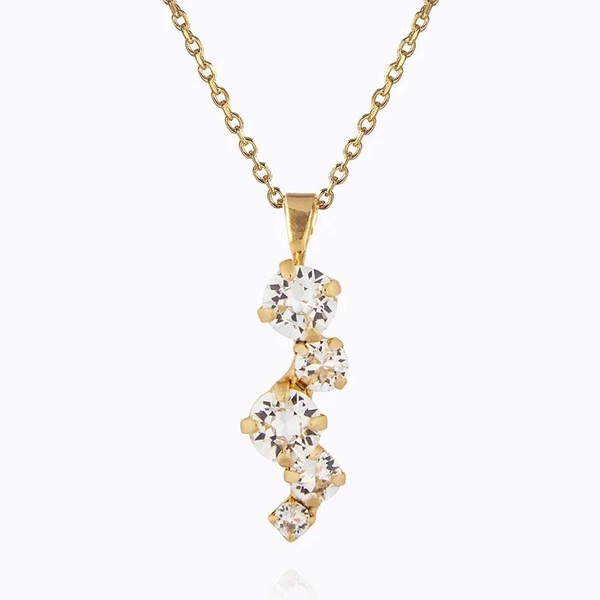 Elina Necklace Gold Crystal - Caroline Svedbom - Snabb frakt & paketinslagning - Nordicspectra.se