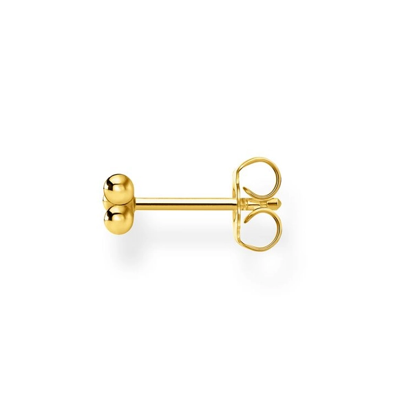 Einzel Ohrstecker Kugeln Gold von Thomas Sabo, Schneller Versand - Nordicspectra.de