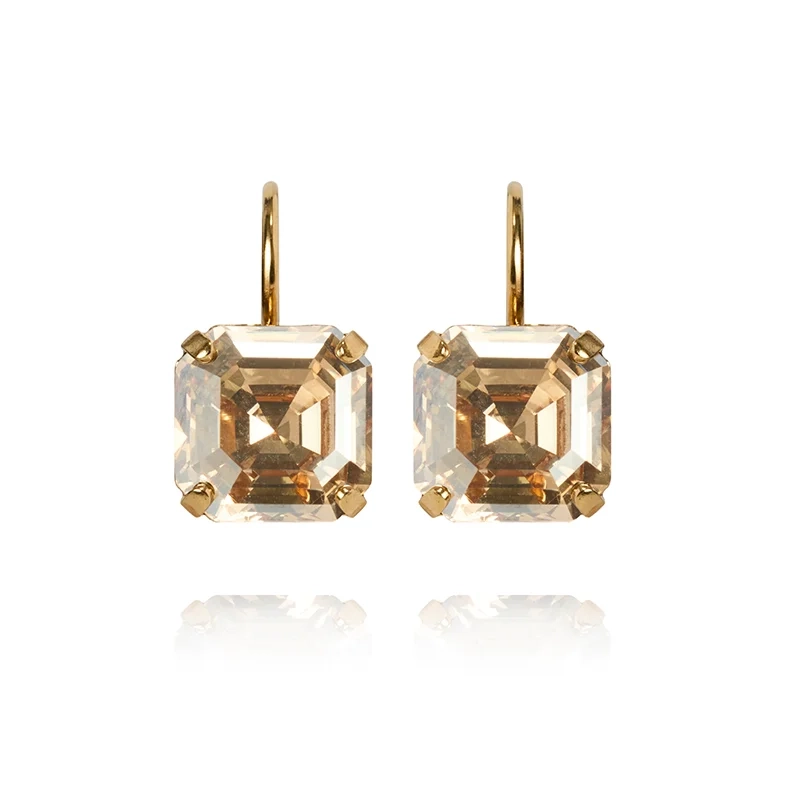 Caroline Svedbom - Eve Clasp Earrings Gold Golden Shadow