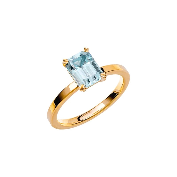 Fairytale 1 Aquamarine Gold - Wedding & engagement rings - Schalins - Scandinavian design - Nordic Spectra