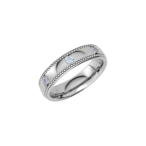 Reflection 04 White Gold - Wedding & engagement rings - Schalins - Scandinavian design - Nordic Spectra