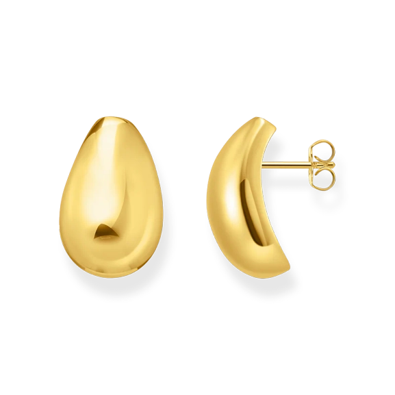Large Drop Shape Earrings Gold - Thomas Sabo - Suuri valikoima & ilmainen lahjapaketointi - Nordic Spectra