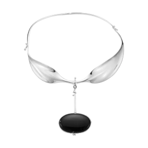 Vivianna Torun Halsring med Svart Agat - Georg Jensen - Designsmycken med snabba & trygga leveranser - Nordic Spectra