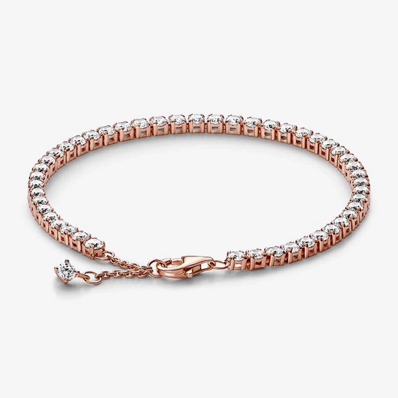 Gnistrande Tennisarmband Rosé - PANDORA - Snabb frakt & paketinslagning - Nordic Spectra