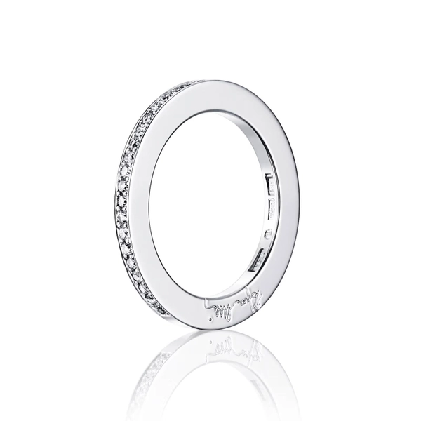 21 Stars & Signature Thin Ring Platinum i platina med 21 briljantslipade diamanter